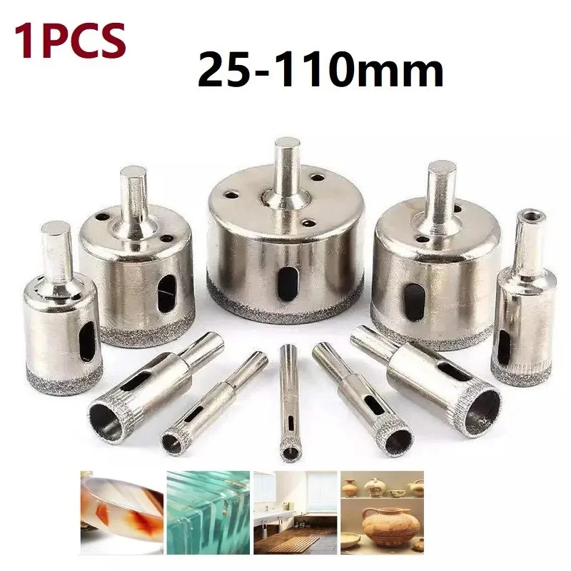 Ceramic Hole Saw Drilling Bits Hole Cup Saw Saw Cutter Power Drilling Tools Acessórios 25 Mm110 mm Telha Mármore Vidro 1pc