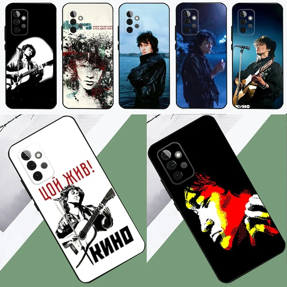 V-Viktor Tsoi Phone Case For SamsungS24,23,22,21,S20 ,Pro10,S30Plus,S9,20lite Ultra Black Cover