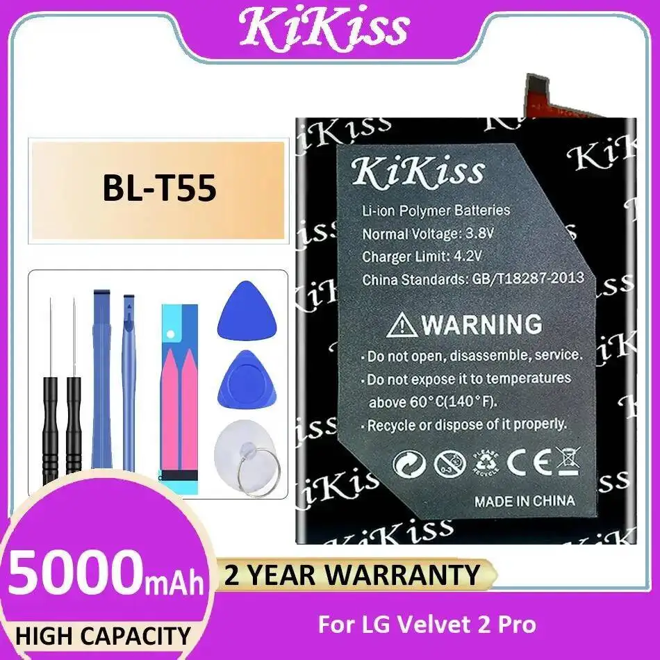 

5000Mah For LG Velvet 2 Pro Lightweight Mobile Phone Battery BL-T55