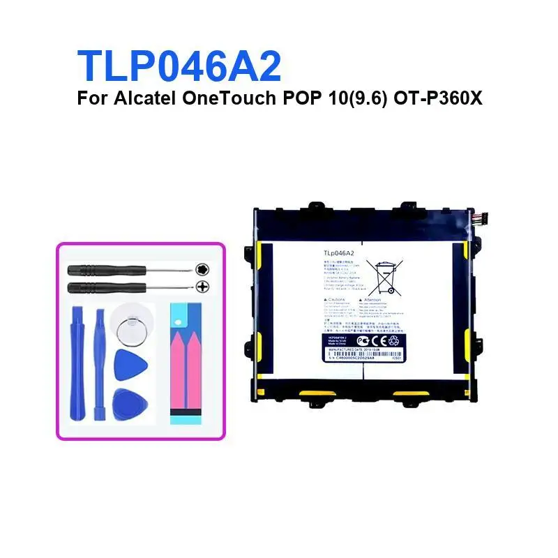 بطارية الجهاز اللوحي لـ Alcatel Onetouch POP 7 8 P310A 10 9.6، OT-P360X Pixi 3 LTE/Pixi 7.0 4G P321 P320 P320A P320X Bateria #3