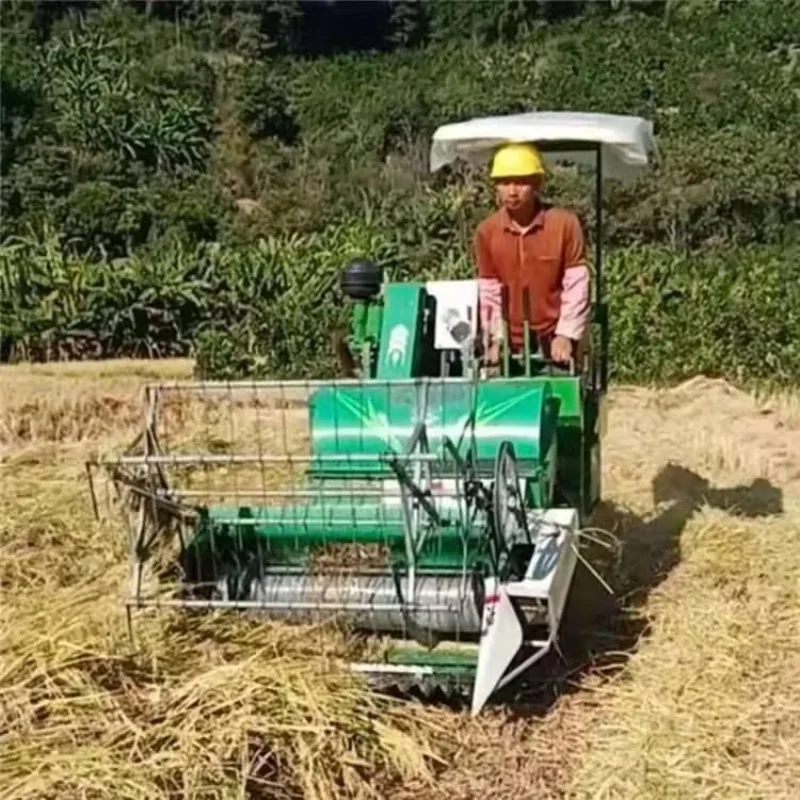 Wheat Rice Combine Harvester with Gear Drive and Gearbox Bearing Core Components High Productivity