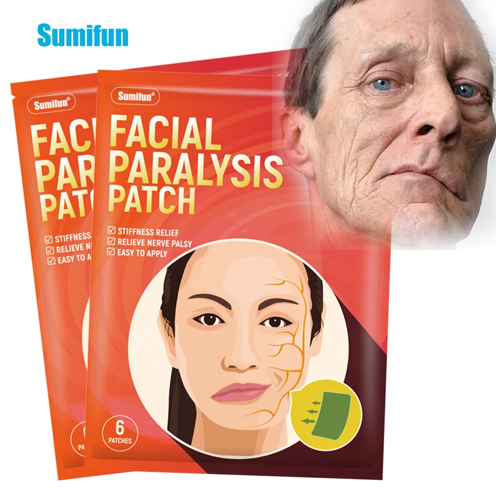 

6Pcs Facial Paralysis Treatment Medical Plaster Face Neuritis Massage Patch Nerve Palsy Soothing Sticker Beauty Health Care