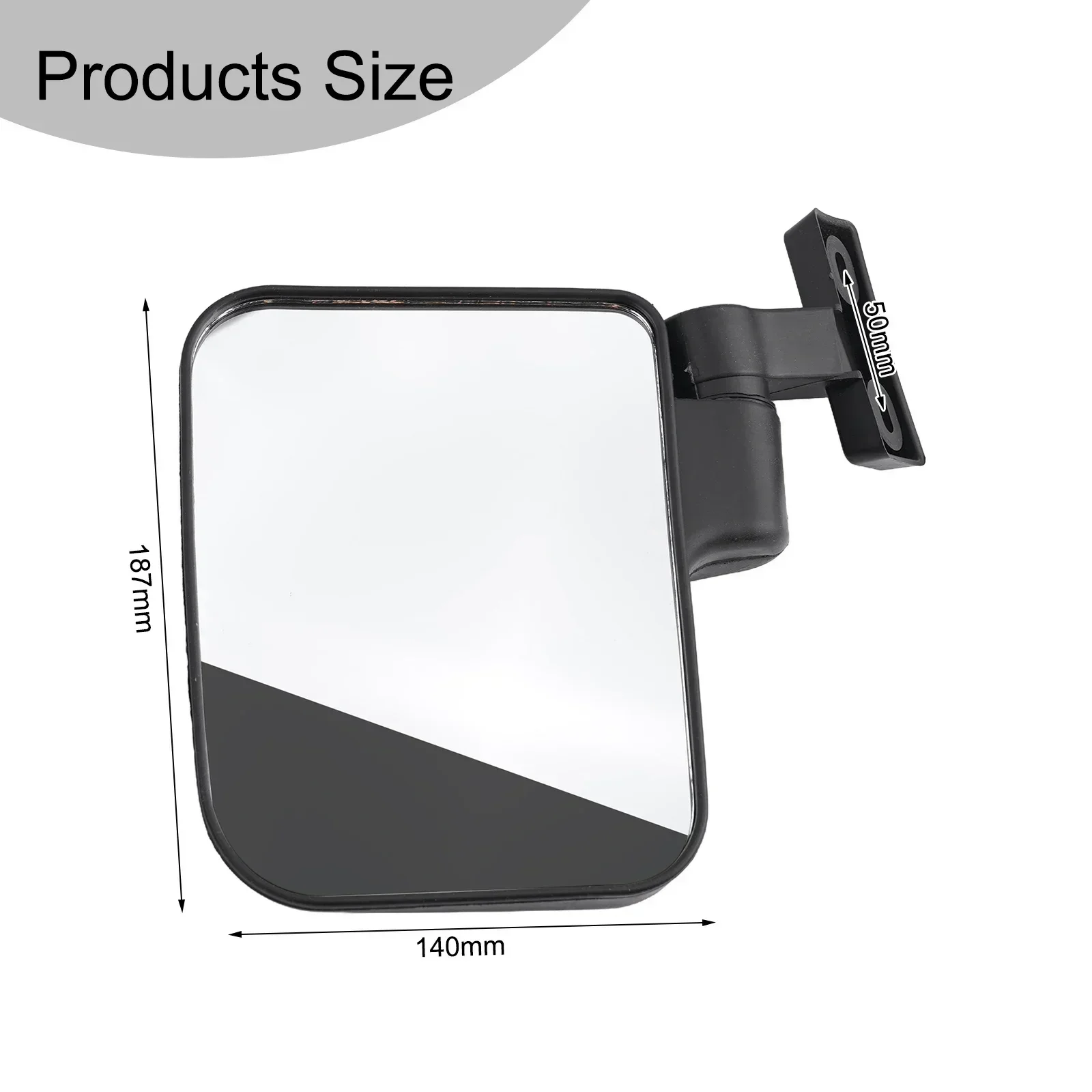 

Tricycle Side Mirror 360 Rotated Mirror Easy Installation Vertical Mounting Holes 30° Fine-tuned Elevation ABS Material