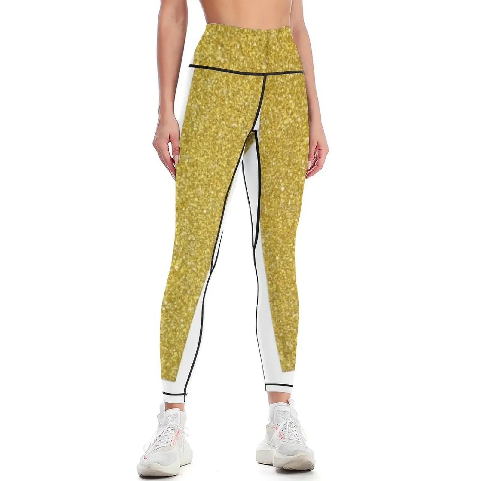 

Gold Stardust Leggings Sportswear woman gym legging pants raises butt Women's push up sports for gym Womens Leggings