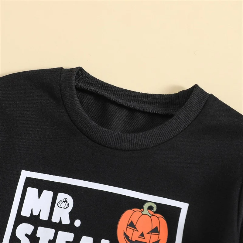 Tenues d'Halloween pour bébés filles, chapeau de sorcière à manches longues, ensemble sweat-shirt et jupe College, vêtements d'automne pour tout-petits, costume mignon