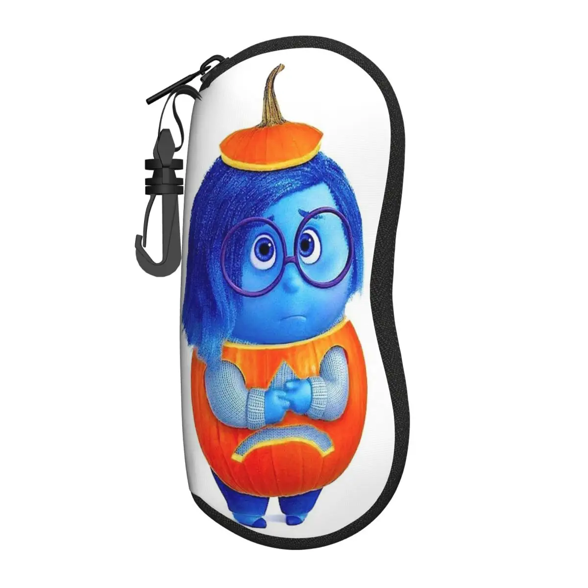 

Пользовательские солнцезащитные очки Inside Out Sadness, мягкий чехол, неопреновый чехол на молнии, чехол для очков, защитная коробка на заказ для очков