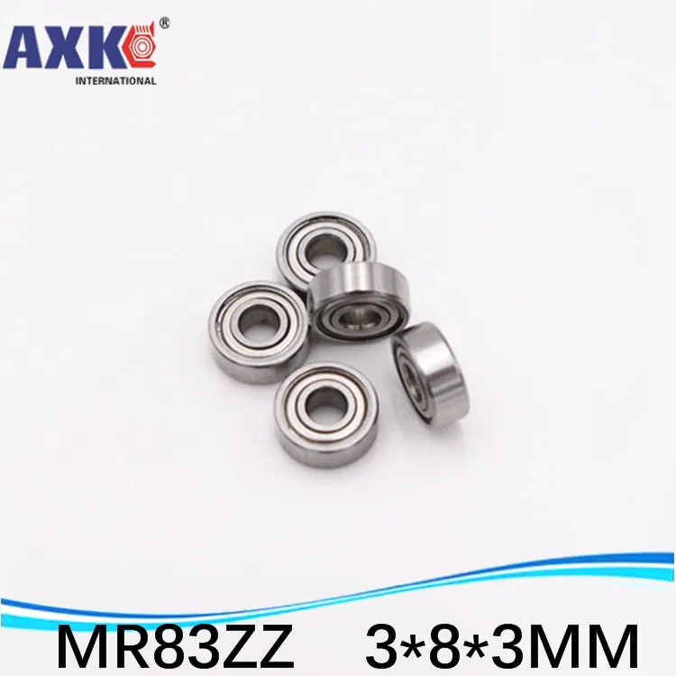 AXK (1pcs) Double Shielded Miniature Deep Groove Ball Bearings MR83ZZ 3*8*3 mm high quality ABEC-3 Z2