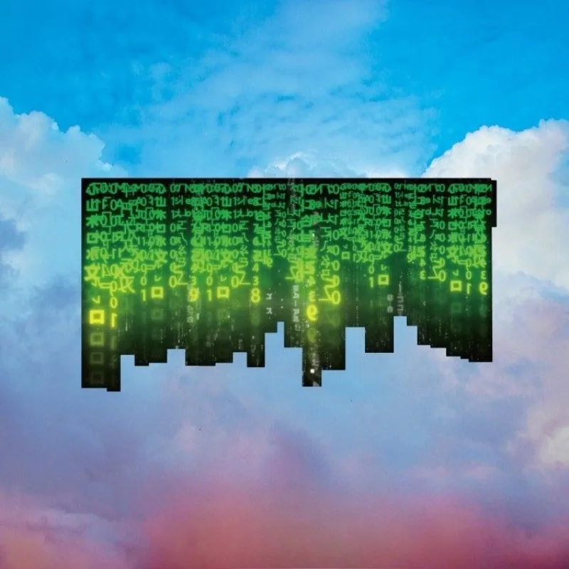 Nuevo The Matrix, alto valor de Color, personalidad creativa, pintura decorativa de pared, máscara de moda Simple, pegatina de póster de alta definición