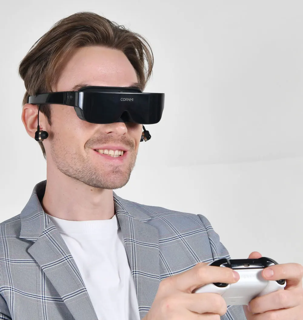 

CORNMI Immersive 3D Smart Glasses AR Hardware For Private Cinema & Gaming Head Mounted Virtual Reality Display Stock