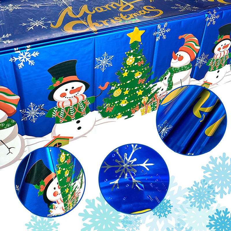 

Рождественские тематические скатерти для вечеринок по случаю дня рождения и других торжеств, одноразовые скатерти, украшение для дома