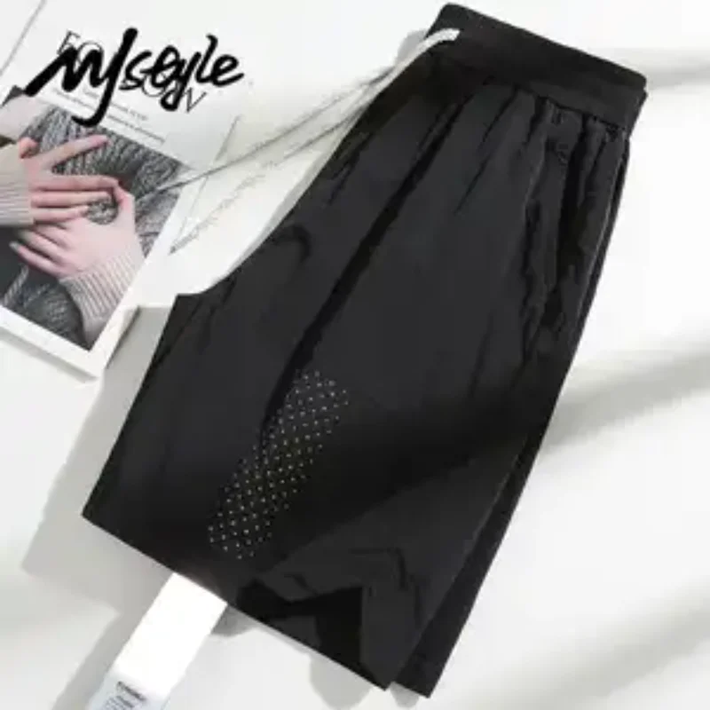 

Unisex Summer Quick Dry Shorts Lightweight Breathable Sun Protection Casual Five-point Pants