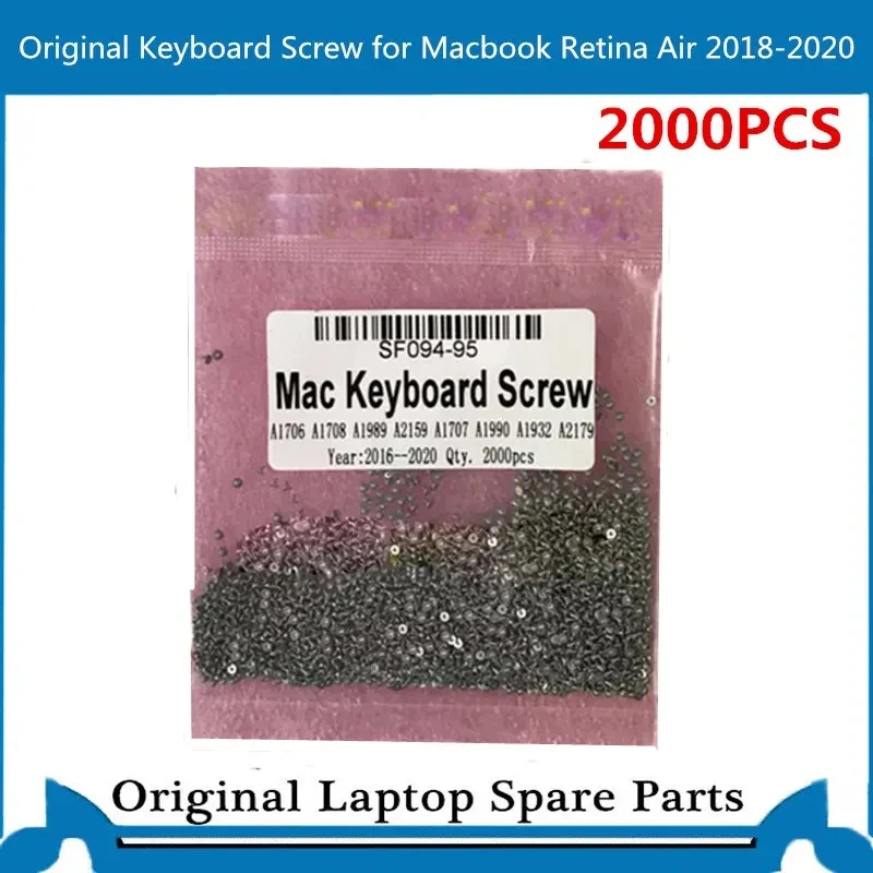 

2000 шт. винт клавиатуры для Macbook Pro Retina A1706 A1708 A1932 A2141 A1990 A1989 винт клавиатуры 2018-2020