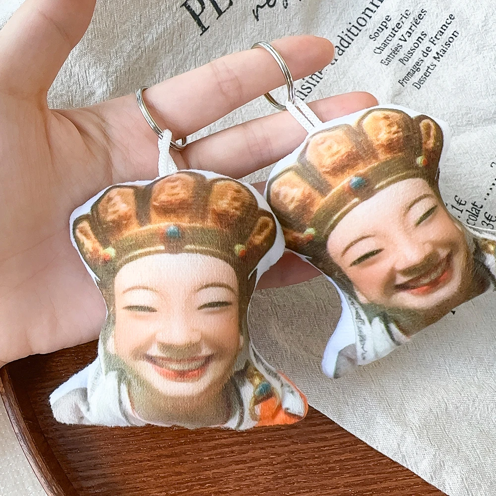 Laughing Expression Bodhisattva Voice Sounding Toy Children's Adult Pendant Doll Amitabha Bodhisattva Expression Bag Pendant