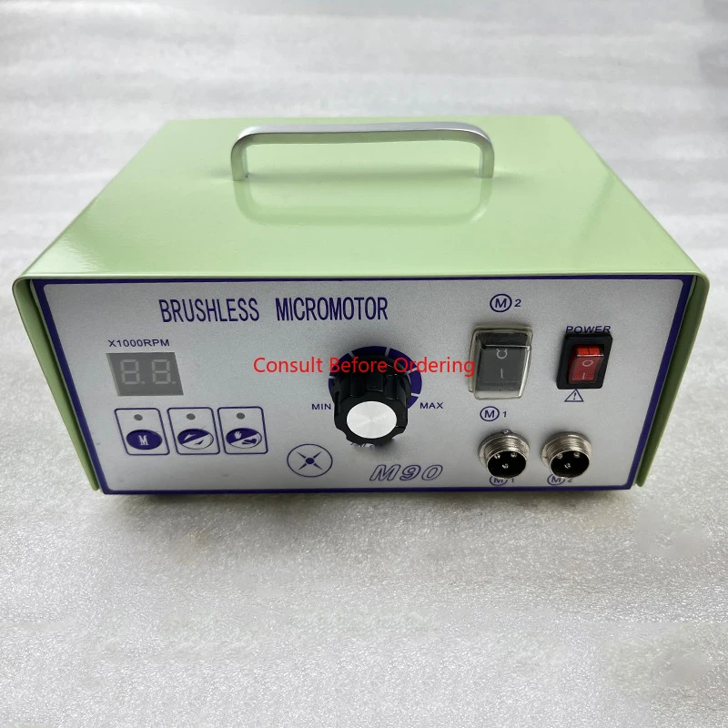 Máquina de polimento de micromotor de motor sem escova de alta velocidade 90000 RPM com peça de mão Micromotor de gravação de joias