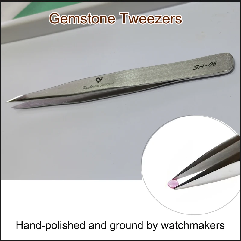 Watchmaker's Tools Jeweler's Tweezers Watch Shock Absorber Drill Eye Assembly Tweezers Secondary Fine Sharpening
