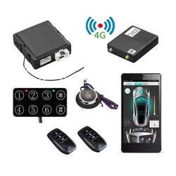 PKE GPS GSM GPRS 4G alarm security systems by phone APP car alarm and tracker remote start stop engine vehicle gps tracker