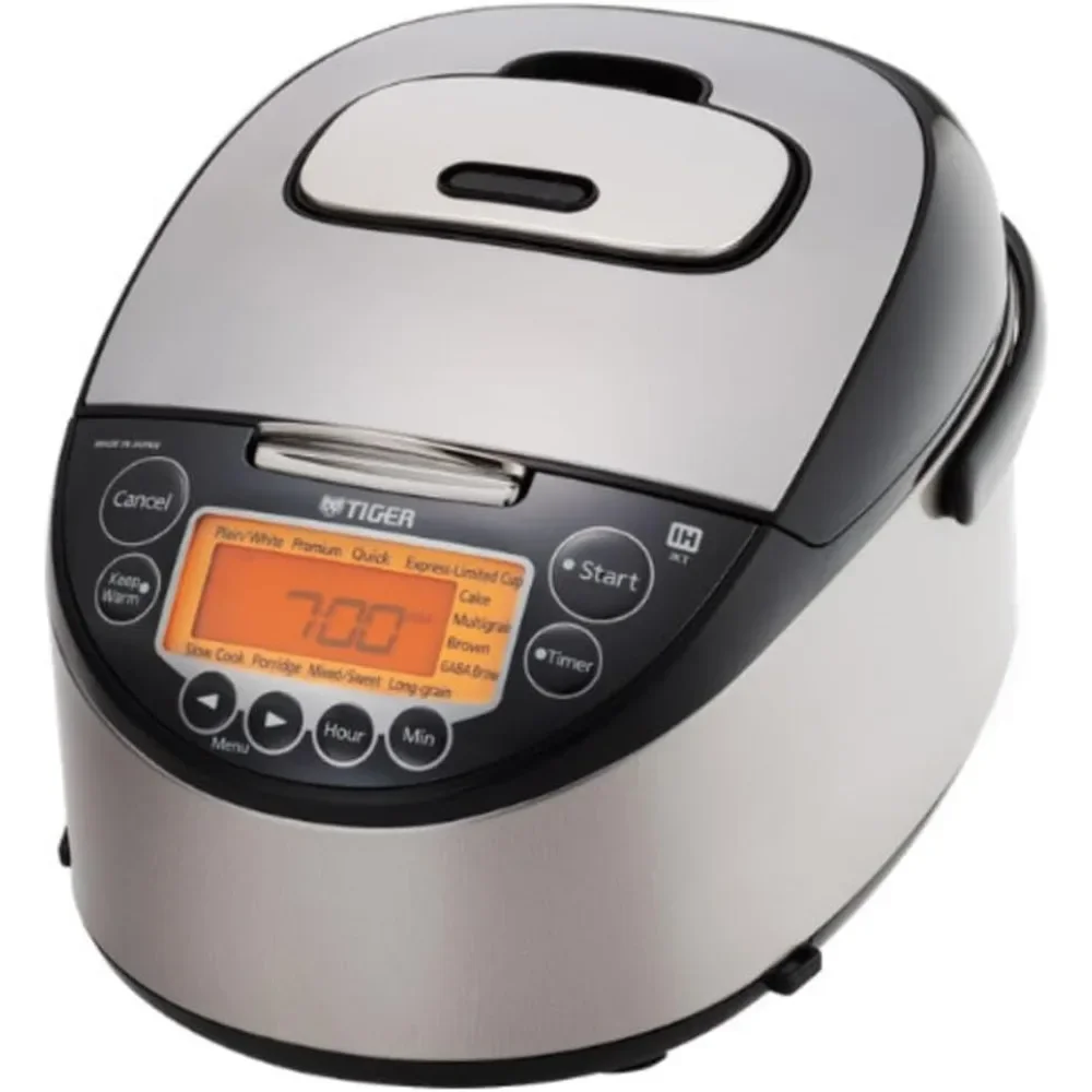 home.JKT-D Multi-Functional Induction Heating (IH) Electric Rice Cooker with 12 Cooking Settings (Silver Black).new