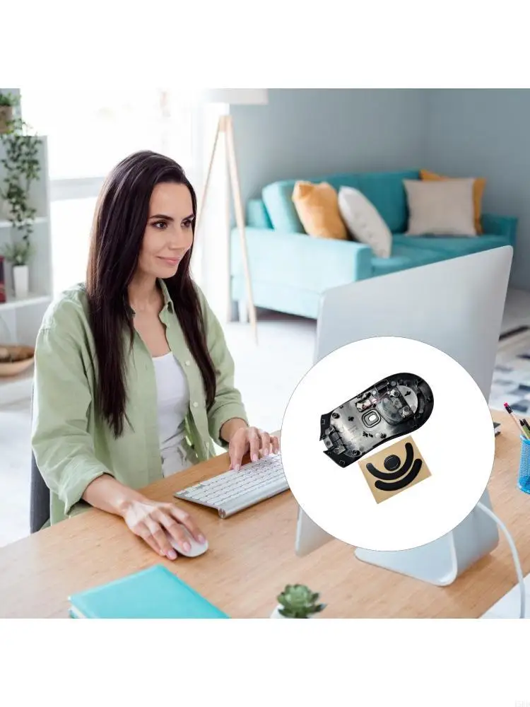 G403 워크 스테이션 45BD 용 범용 마우스 바닥 쉘 교체 스케이트