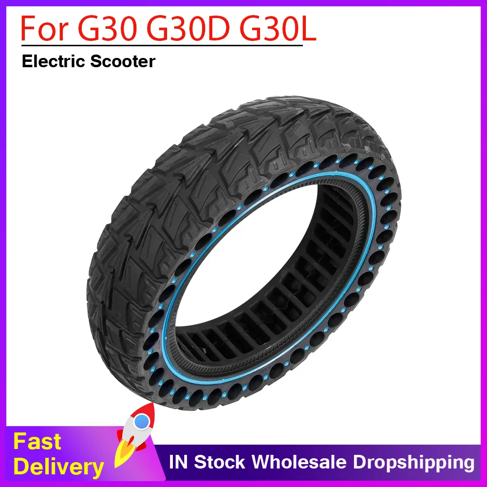

10x2.5 Off-road Anti-slip Tyre for Ninebot MAX G30 G30D G30L Electric Scooter Accessories 60 70-6.5 Explosion-proof Solid Tire