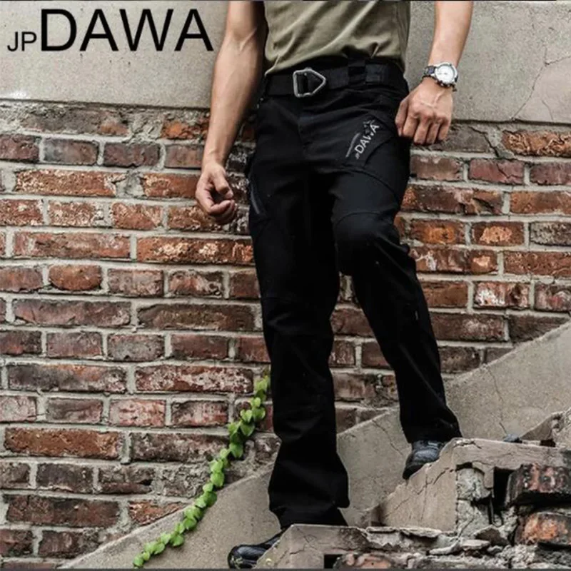 JP Dawa Summer Waterproof Fishing Pants Training Breathable X9 Tactical Pants Mountaineering Outdoor Multi Pocket Hunting Pants