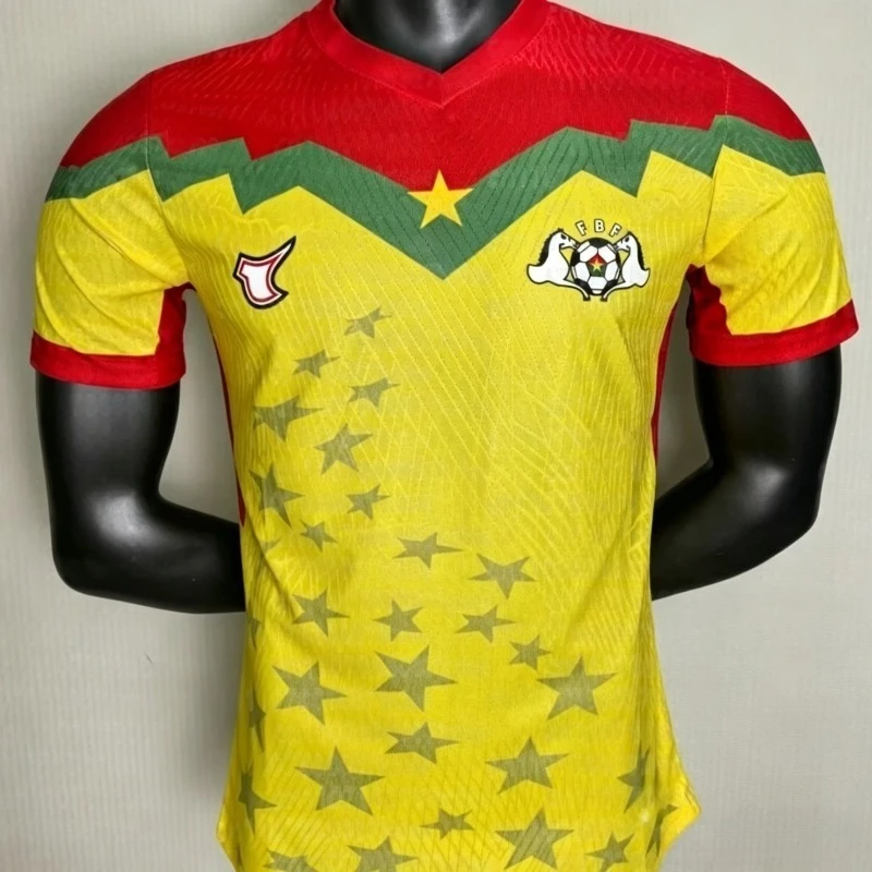 Camisetas Deportivas para Niños, Modelo 25-26, Camisetas de Fútbol de Burkina Faso para Padres e Hijos, Local y Visitante, Manga Corta, Transpirables