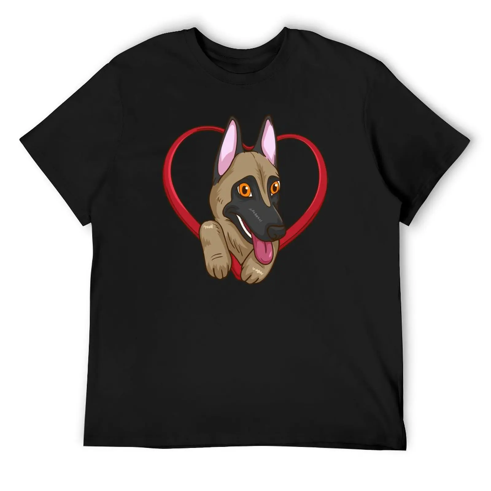 

Belgian Malinois Dog Gift Men Dog Owner Belgian Shepherd T-Shirt Short sleeve tee boys whites mens t shirts top quality