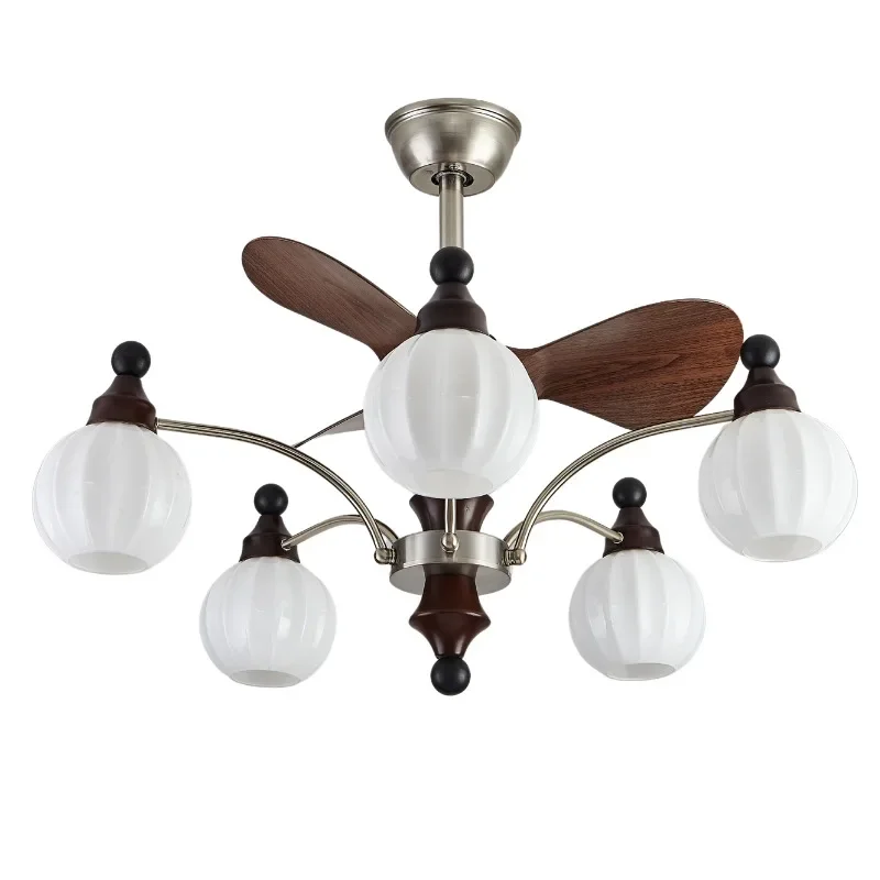 

Ceiling fan light, dining room, minimalist wind, ceiling fan light, living room, chandelier fan integrated, retro, high-end sens