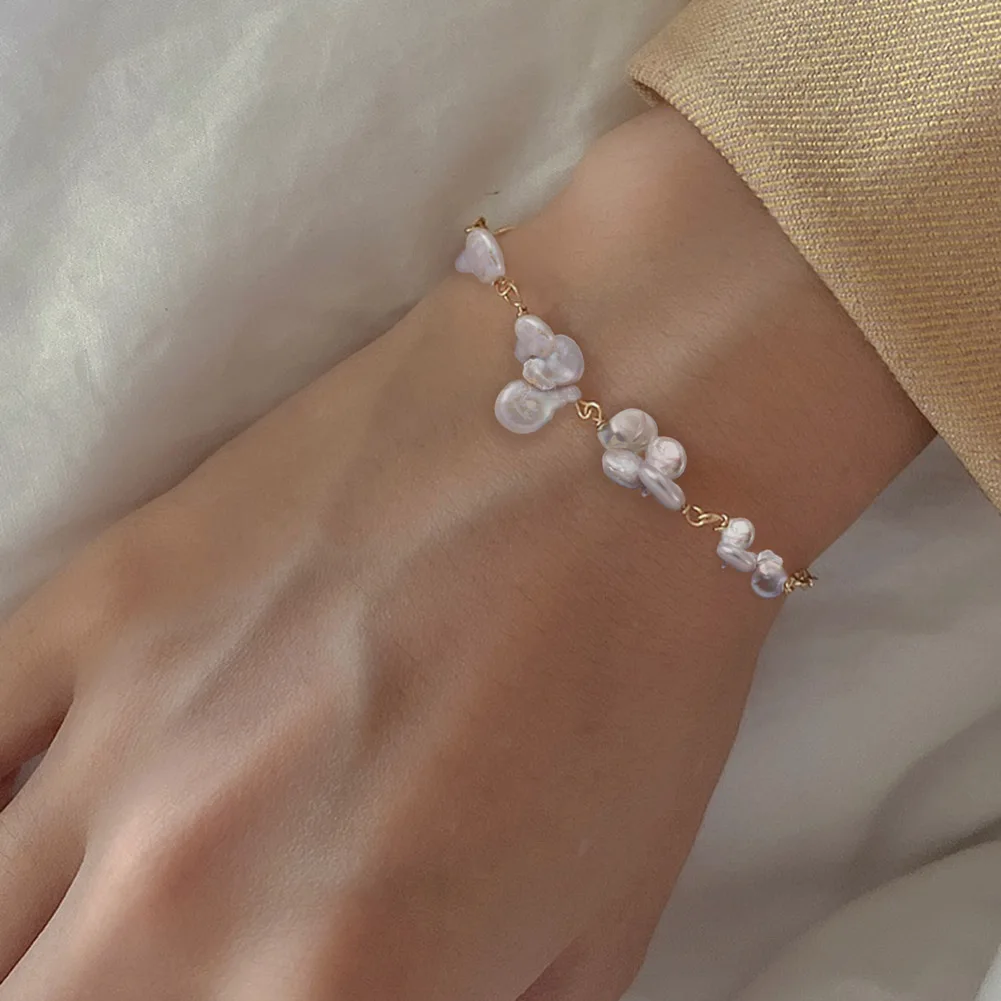 1 strand Drop Nuggets Oval Natural Keshi Pearl Beads Strands DIY Jewelry Accessories Finding Necklaces Bracelets Making Supplies