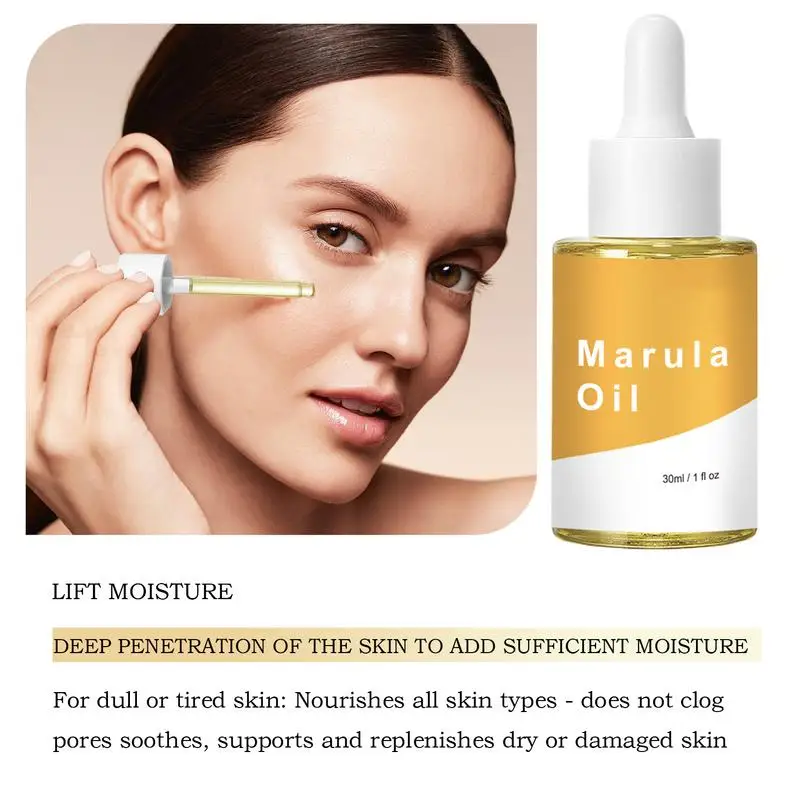 Marula Oil 30ml Body Oil for Women Skin Soothing Oil for Face Neck Natural Hydrating Facial Oil Nourishing Body Care Oil