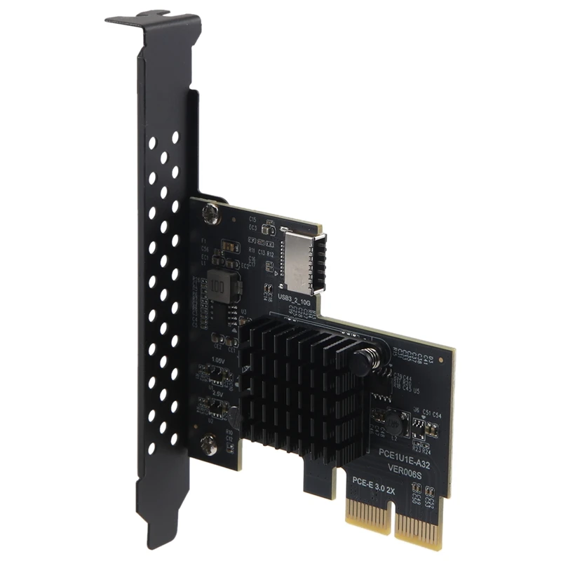 Плата расширения PCI-E 2X к USB3.1 A-Key Gen2 Передняя плата расширения Type-E, внутренняя часть 10 Гбит/с Type-E