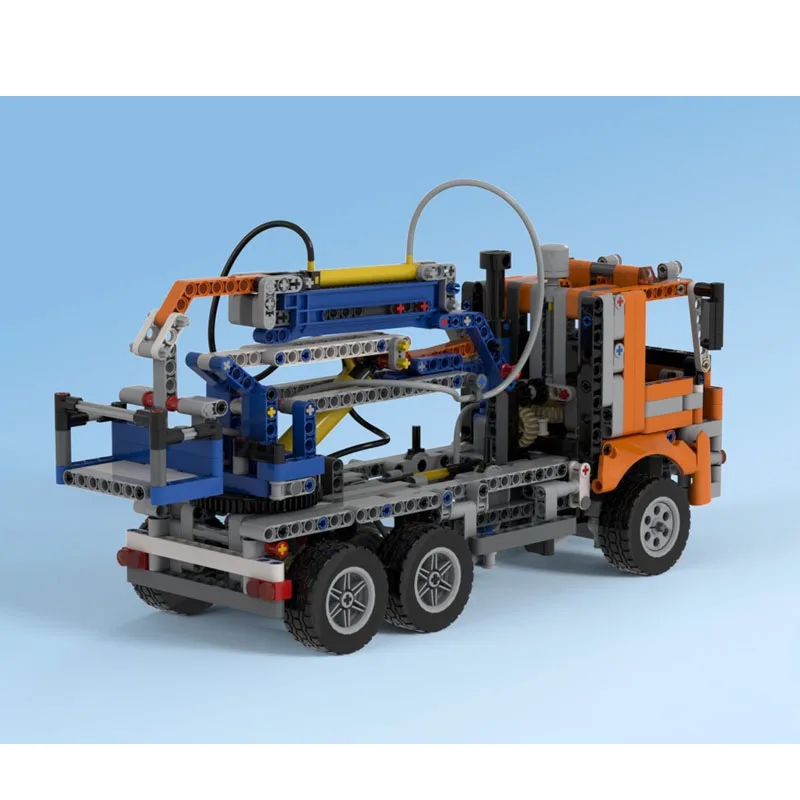 

MOC-123565 Новая городская пневматическая машина для сбора фруктов и овощей, модель из строительных блоков, 900 деталей, подарок на день рождения для мальчиков и детей
