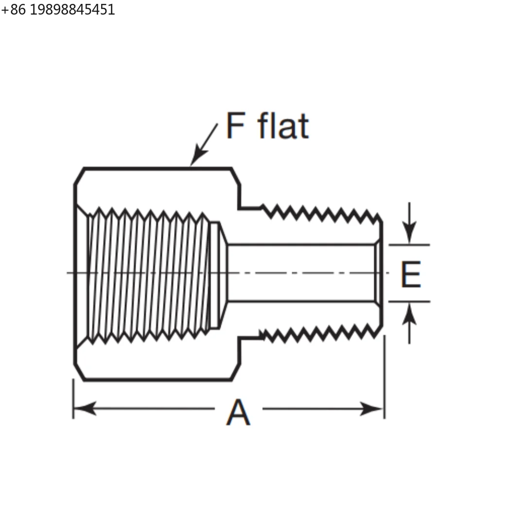 For Industrial Pipeline Connection SS-8-RB-6 Nominal Pipe Reducer Joint Fitting For Fluid Transfer And Site Pipeline Assembly