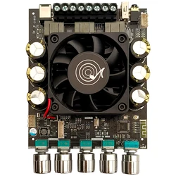 DSP A1 Subwoofer Amplifier Board 160W+160W+220W 2.1 Channel  Independent Chip ADAU1701 3 DSP Adjustment Modes 10-band EQ