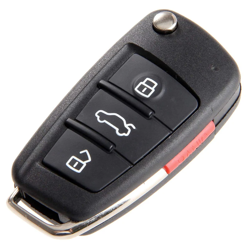 

Подходит для A-udi A3 A4 A6 A8 TT Q7 S6, сменный пульт дистанционного управления с 4-кнопочным доступом для MYT8Z0837231, 4D0837231E, 4D0837231P (БЕЗ чипов