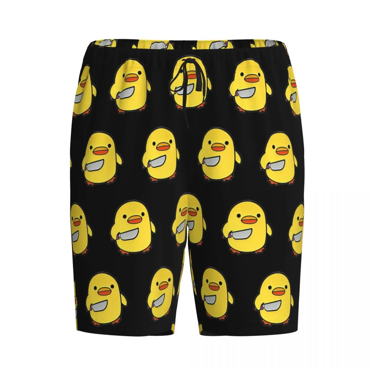 

Мужские пижамные шорты/брюки для сна и отдыха с забавным мемом: Яростная утка с ножом, опасная птица, спящая птица.