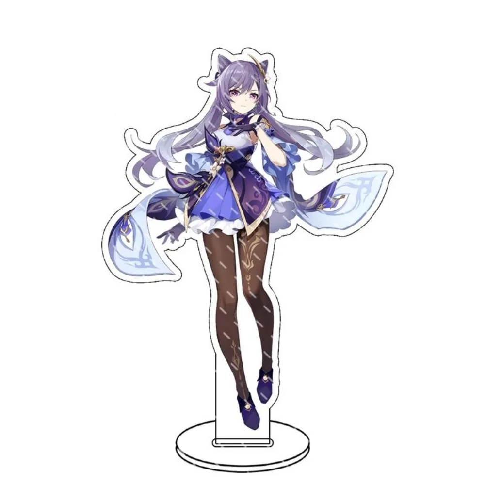 Game Genshin Impact Nahida Zhongli Hu Tao 15CM Cute Anime Acrylic Stand keychain Character Model Desk Decor Collect Fan gifts