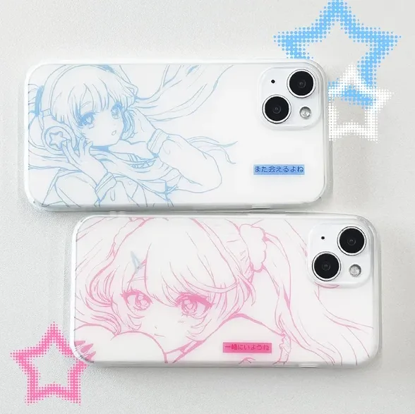 Cartoon Anime Girl Phone Case For Samsung Galaxy S26 S25 S24 S23 S22 S21 S20 FE Note20 Note10 Edge Plus Ultra Lite 5G Clear