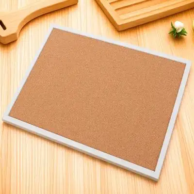 

1 set 1 Set Framed Cork Small Bulletin Board For Wall Photo Display Memo Organizer Thick Notice Board For Office Home Use