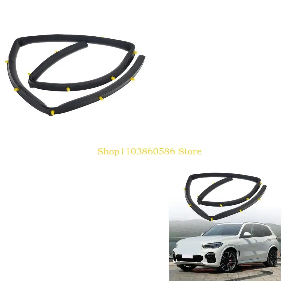 242A Front Hood Seal Strips 51767418174 for G05 G06 2020-2022 Rubber Sealing Strips Automotive Accessories Easy Installation