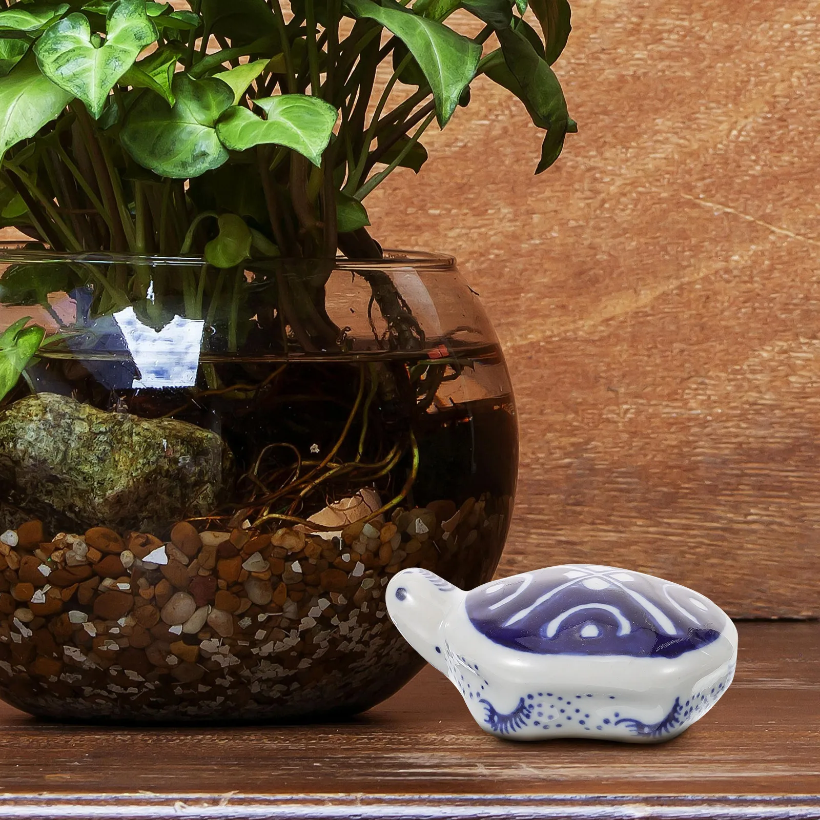 

2Pcs Aquarium Floating Animal Decoration Ceramic Turtle Craft Fish Tank Ornament Floating Aquarium Accessories Lifelike