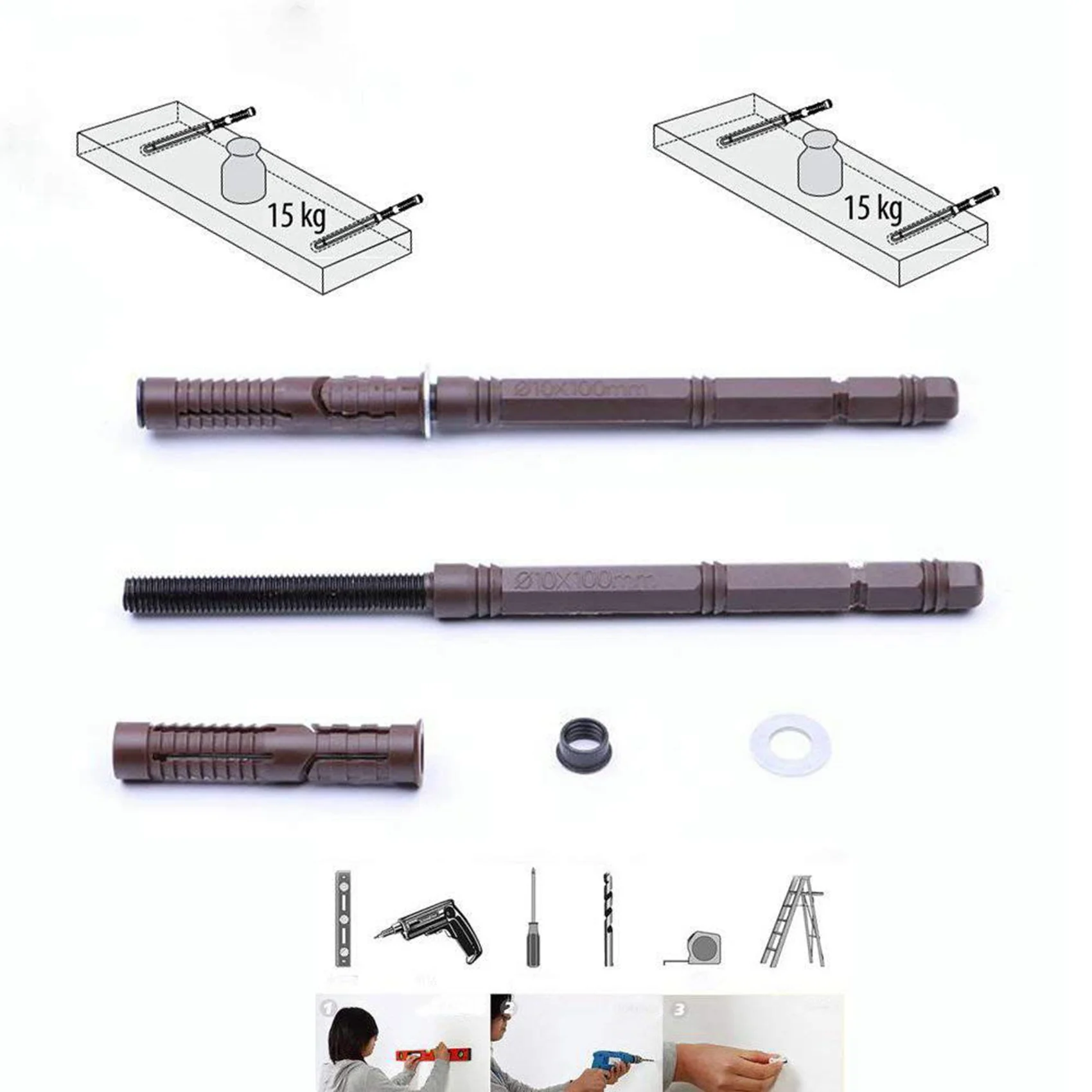 Paquete de 20 soportes de estante invisibles de madera de alta resistencia, Hardware ajustable DIY, soportes para persianas, estantes 120 LBS-AT30
