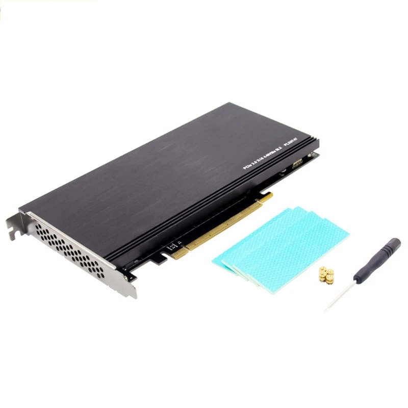 PCIe X16 to 4 Port NVMe SSD Connection Expansion Card Highly Speed PLX8747 Chip