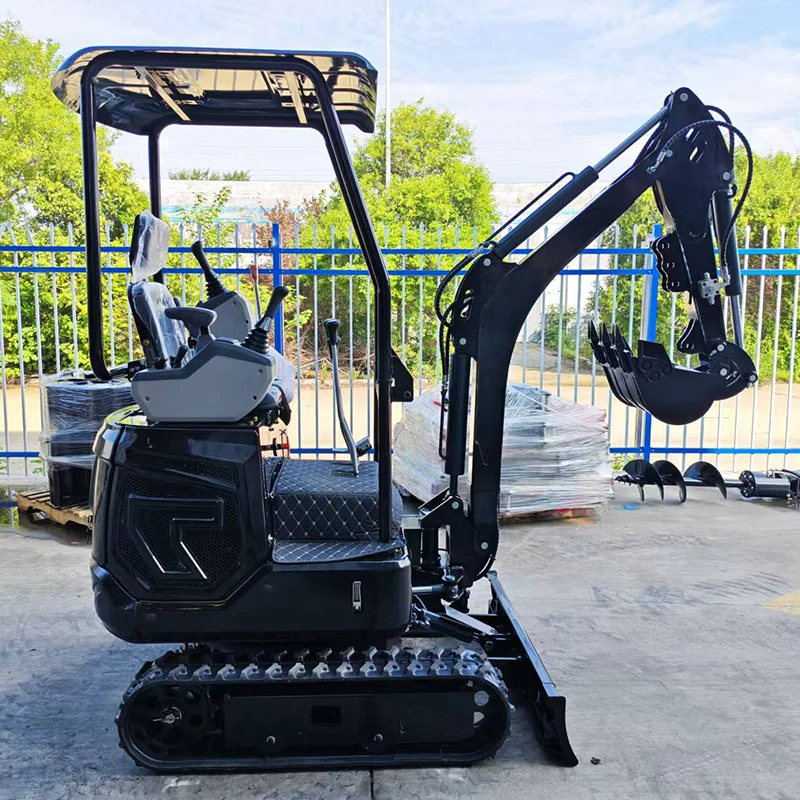 

China Manufacturer Mini Excavator Euro 5 CE EPA Farm 1.2 Ton Crawler Small Digger All Terrain Diesel Engine Micro Bagger