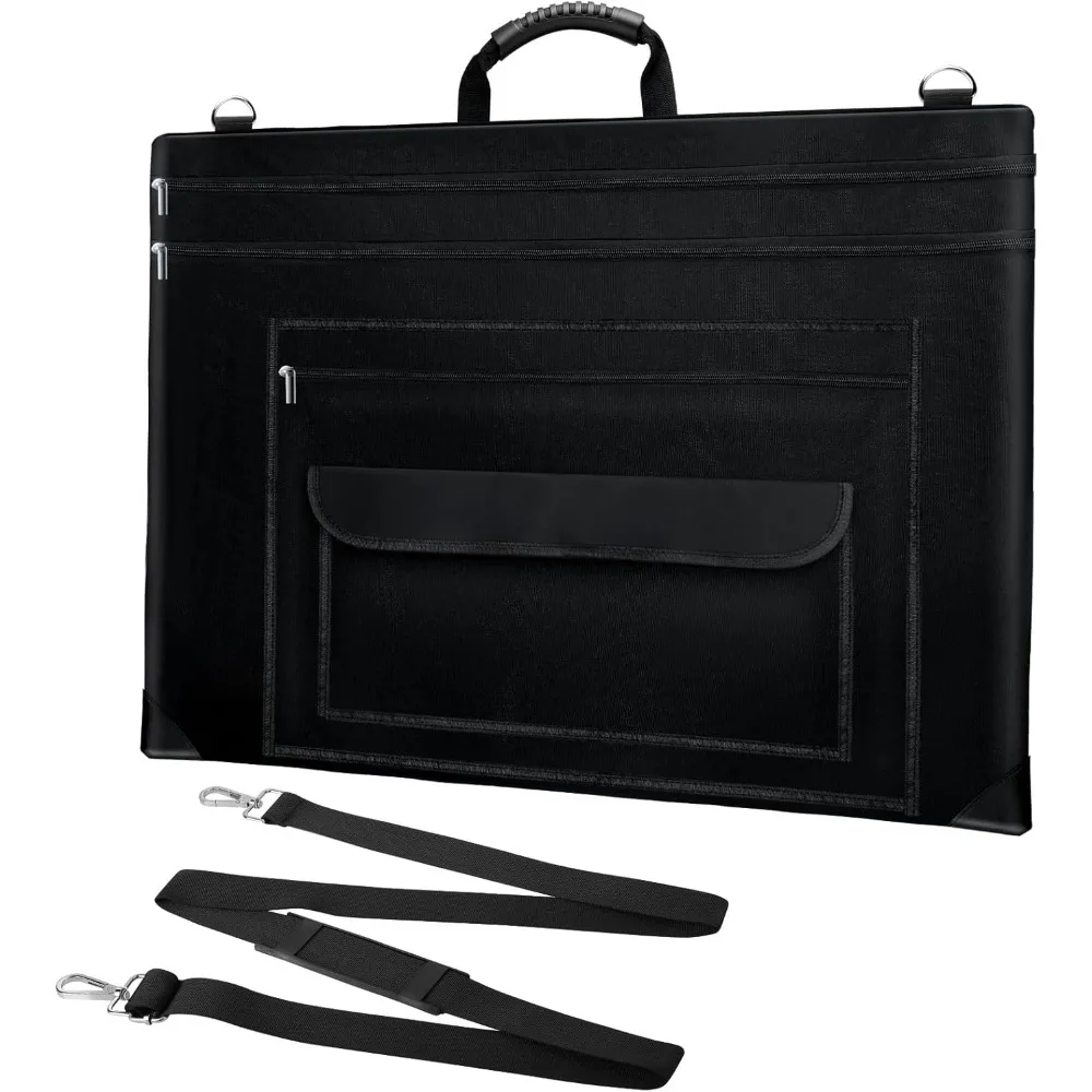 

BUSOHA Art Portfolio Tote Bag - 20"X 26" Light Weight Waterproof Poster Board Storage,Portfolio Folder with Removable shoulder s