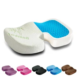 Office Chair Cushion Seat Pad Memory Foam Car Seat Cushion Orthopedic Hemorrhoid Pillow Gel Seat Cushions for Chairs and Pallets