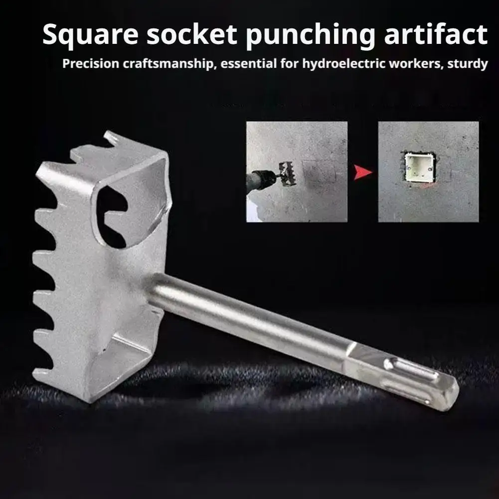 Newly upgraded 86-Line Box Opener Junction Box Mounting Tool Fast Wall Square Hole Puncher Groove Cutter for Electrical Box