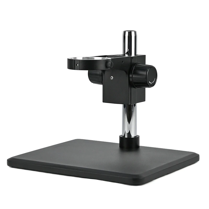 

Albenth Black Microscope Stand 76mm Coarse Focus Track Stand With Large Base for Zoom Stereo Microscope Head