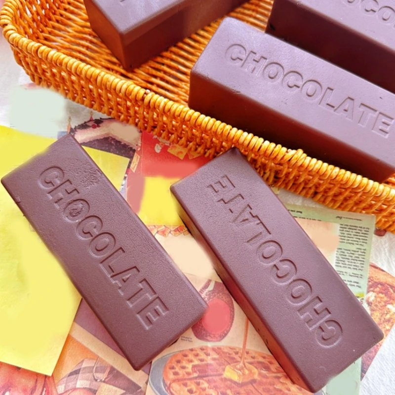 

Упаковка из 2 мягких шоколадных батончиков, игрушка-сжиматель, медленно растущая игрушка для снятия стресса, игровая еда для и