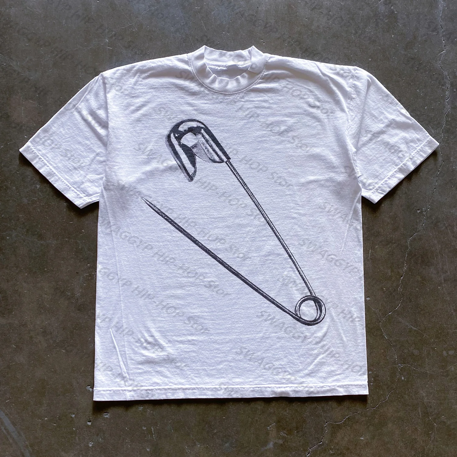 

[XNF Official Store]260 Of Grams Heavy Cotton! Paper Clip Vintage Fashion Oversize T-shirt Hip Hop Men's Women's Short-Sleeved T