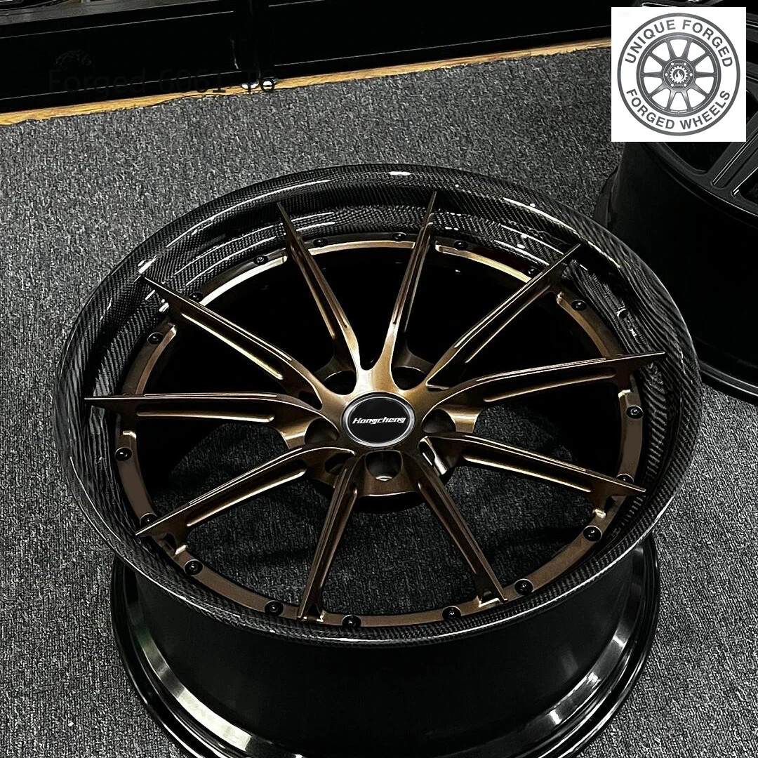 26 Style OEM Forged Carbon Fiber Wheel 4 5 6 Lug Bolt 17 19 20 22 24 26 Inch Chrome Deep Dish Sport Wheels